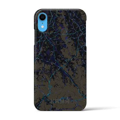 【嘉麻（福岡県）】地図柄iPhoneケース（バックカバータイプ）