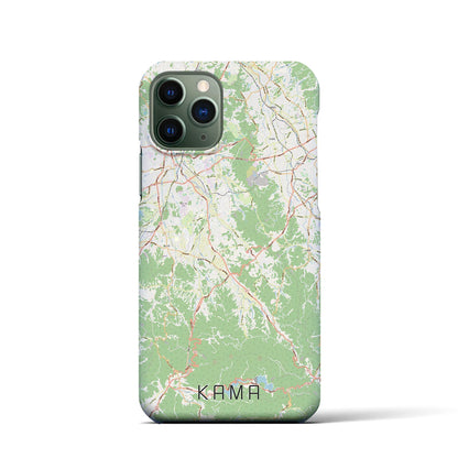 【嘉麻（福岡県）】地図柄iPhoneケース（バックカバータイプ）