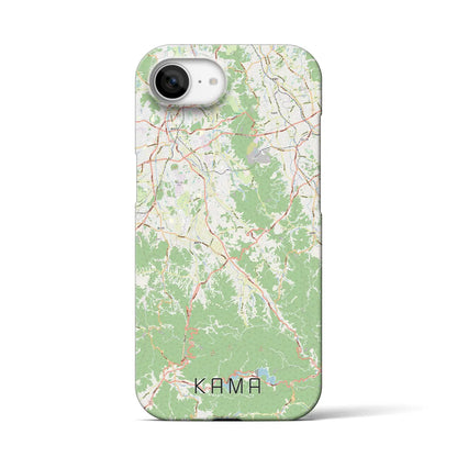 【嘉麻（福岡県）】地図柄iPhoneケース（バックカバータイプ）