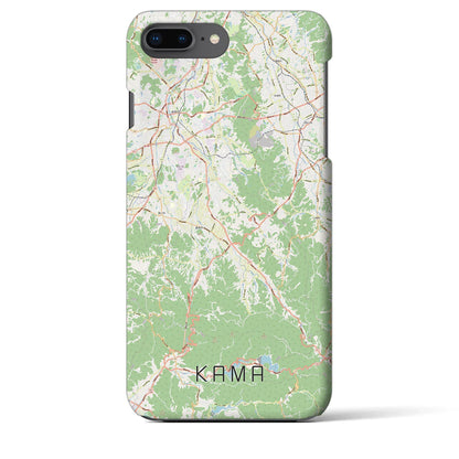 【嘉麻（福岡県）】地図柄iPhoneケース（バックカバータイプ）