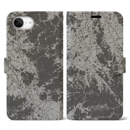 【嘉麻（福岡県）】地図柄iPhoneケース（手帳タイプ）