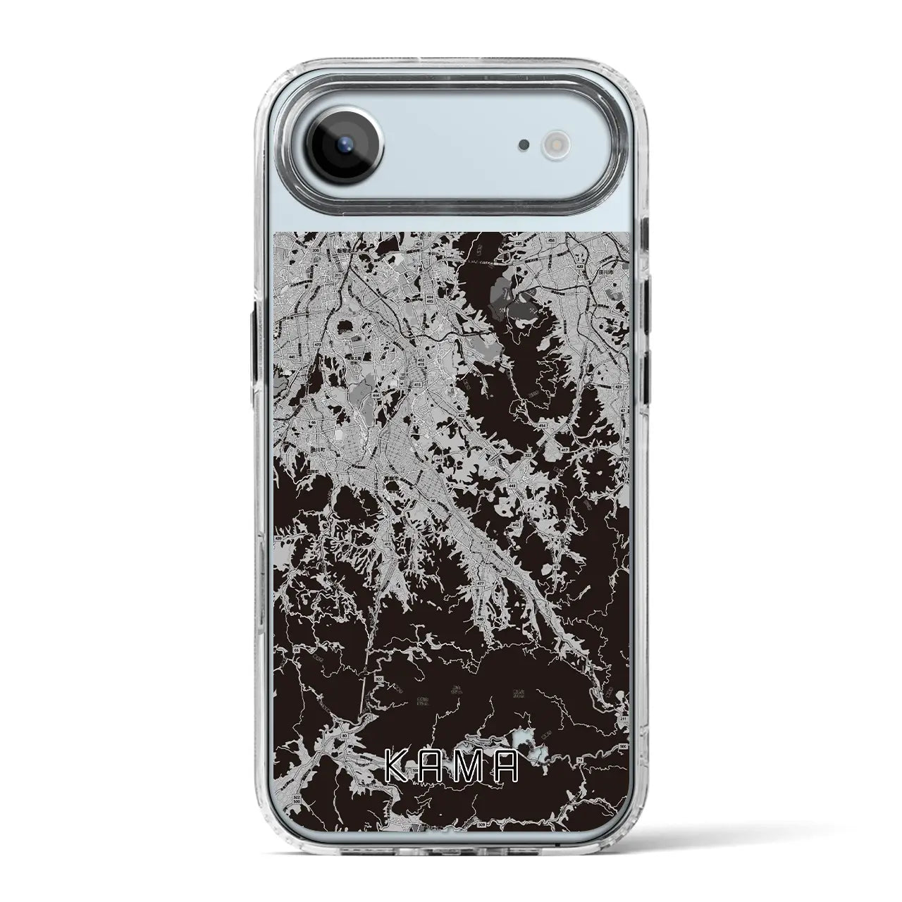 【嘉麻（福岡県）】地図柄iPhoneケース（MagSafeタイプ）