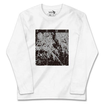 【嘉麻（福岡県）】地図柄ロングスリーブTシャツ