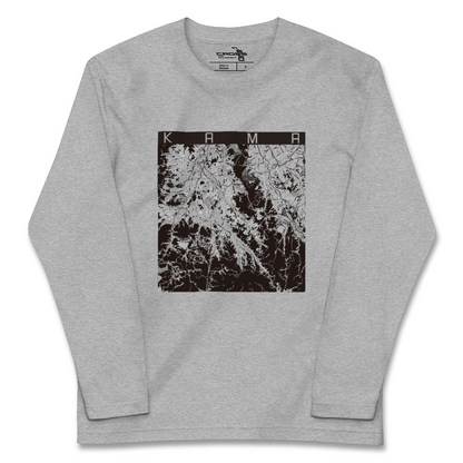 【嘉麻（福岡県）】地図柄ロングスリーブTシャツ