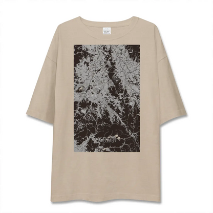 【嘉麻（福岡県）】地図柄ビッグシルエットTシャツ