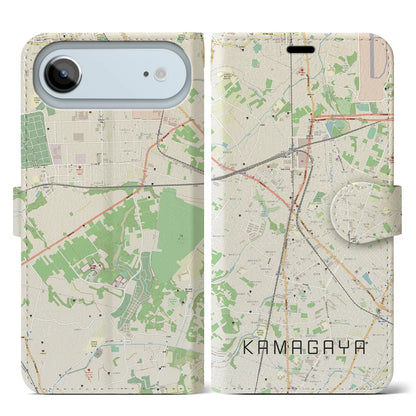 【鎌ケ谷（千葉県）】地図柄iPhoneケース（手帳タイプ）
