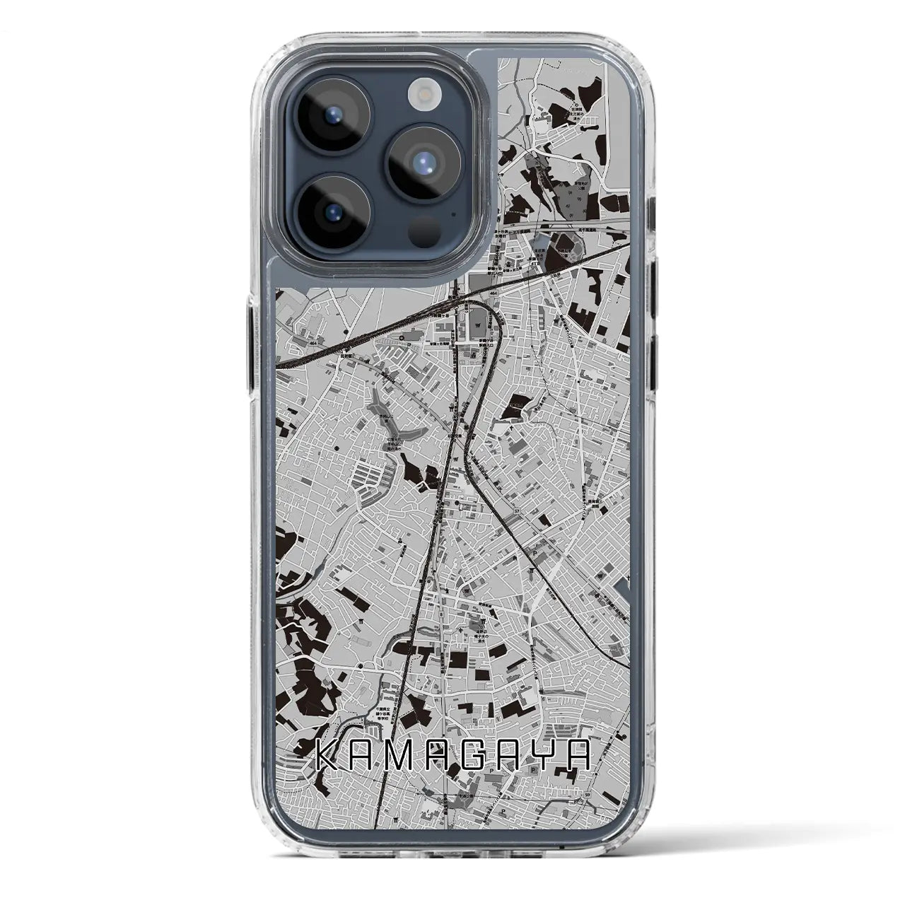 【鎌ケ谷（千葉県）】地図柄iPhoneケース（MagSafeタイプ）