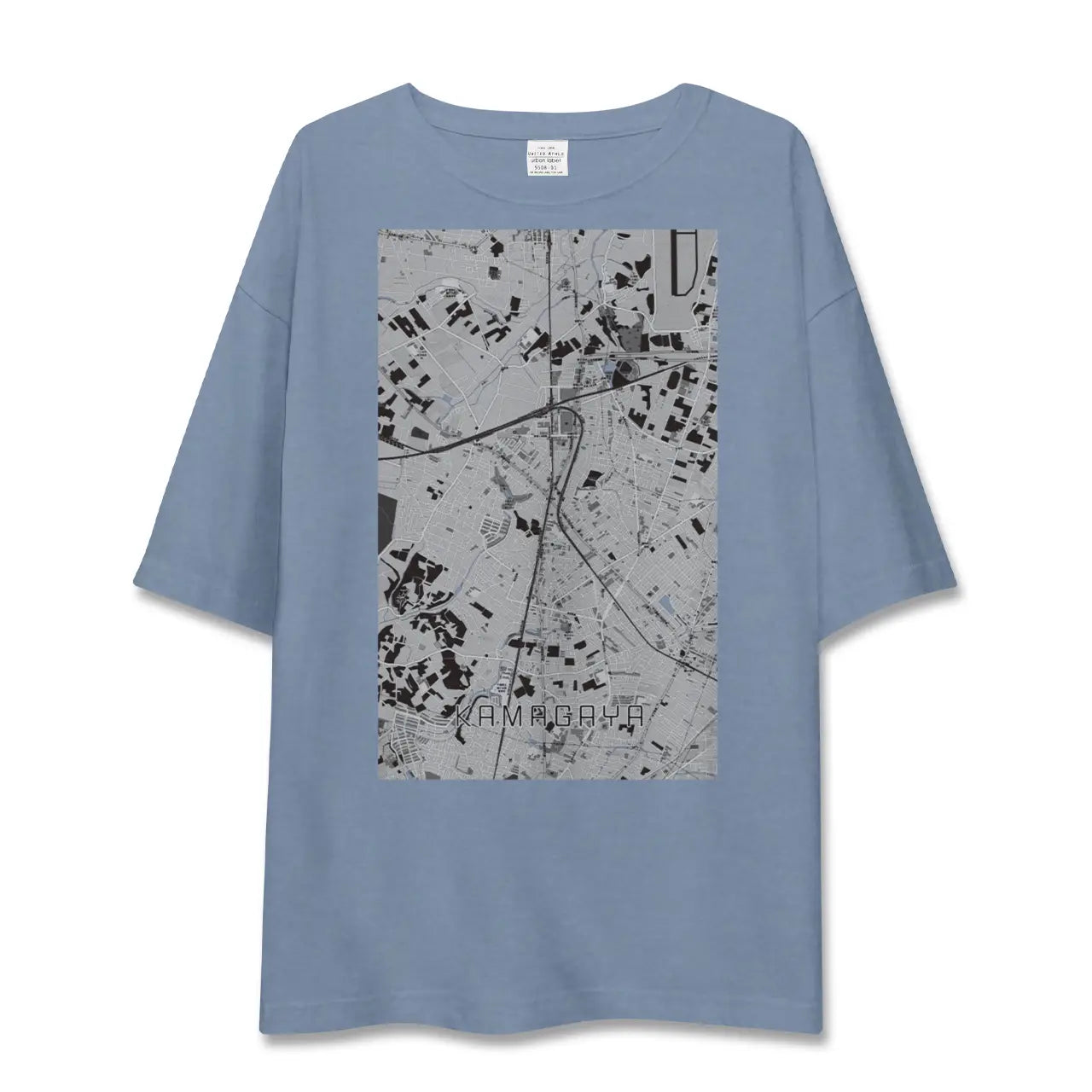【鎌ケ谷（千葉県）】地図柄ビッグシルエットTシャツ