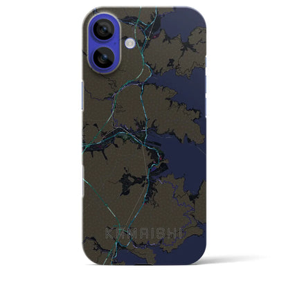 【釜石（岩手県）】地図柄iPhoneケース（バックカバータイプ）