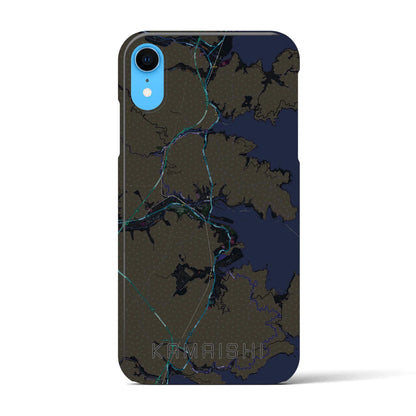 【釜石（岩手県）】地図柄iPhoneケース（バックカバータイプ）