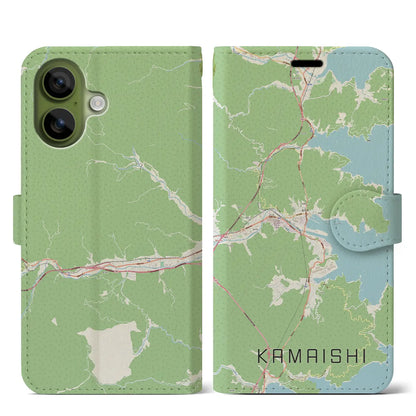 【釜石（岩手県）】地図柄iPhoneケース（手帳タイプ）