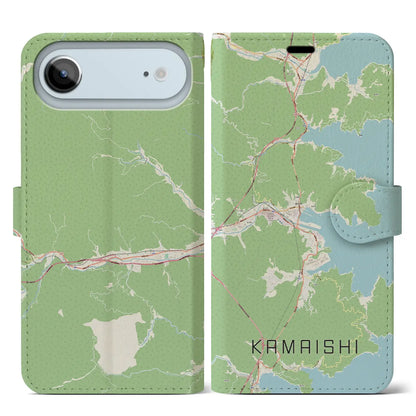 【釜石（岩手県）】地図柄iPhoneケース（手帳タイプ）