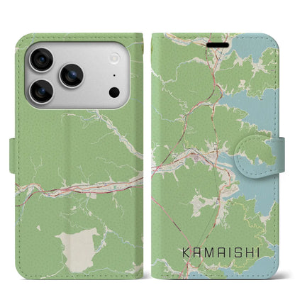 【釜石（岩手県）】地図柄iPhoneケース（手帳タイプ）