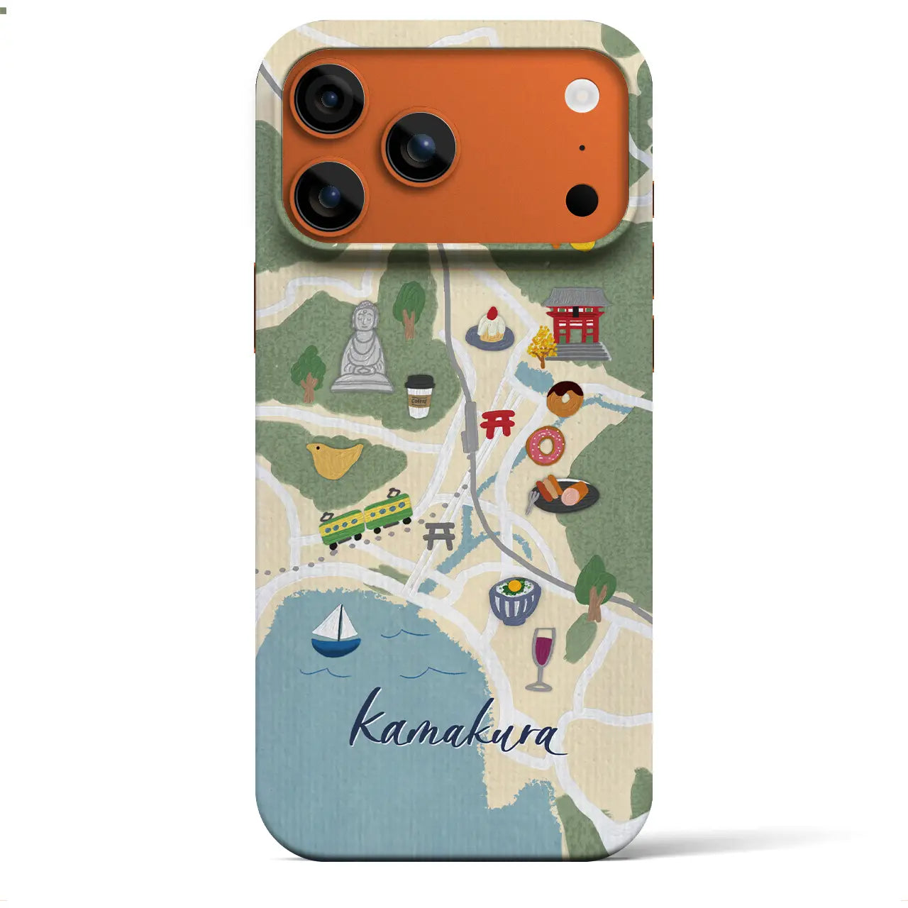 【鎌倉】Walk &amp; Eat iPhoneケース（バックカバータイプ）