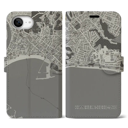 【鎌倉高校前（神奈川県）】地図柄iPhoneケース（手帳タイプ）