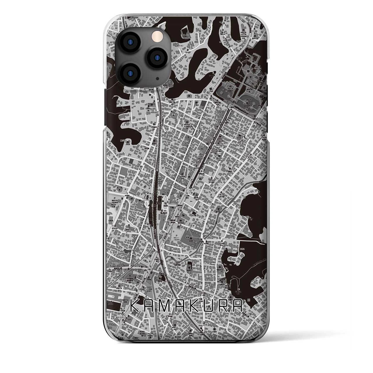 【鎌倉2（神奈川県）】地図柄iPhoneケース（クリアタイプ）