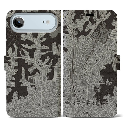 【鎌倉2（神奈川県）】地図柄iPhoneケース（手帳タイプ）