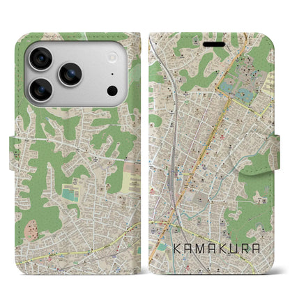 【鎌倉2（神奈川県）】地図柄iPhoneケース（手帳タイプ）