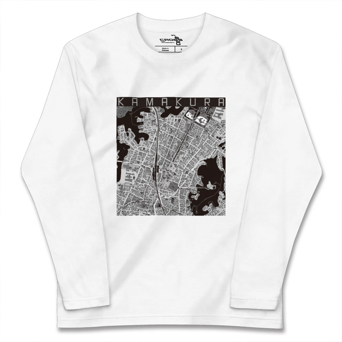 【鎌倉2(神奈川県)】地図柄ロングスリーブTシャツ