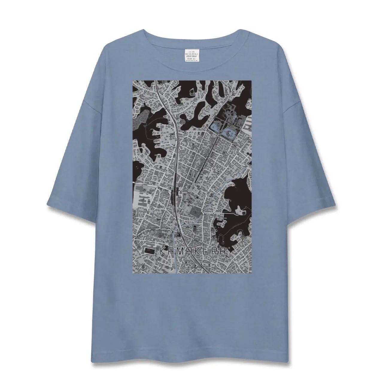 【鎌倉2（神奈川県）】地図柄ビッグシルエットTシャツ
