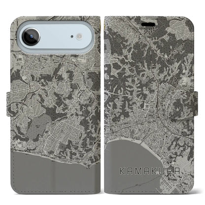 【鎌倉（神奈川県）】地図柄iPhoneケース（手帳タイプ）
