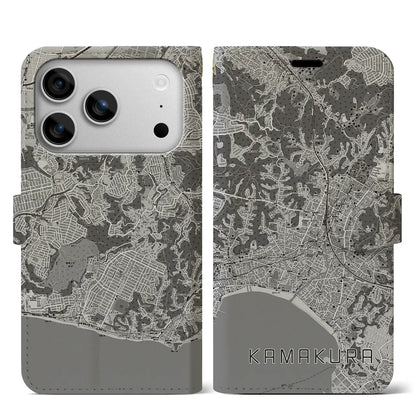【鎌倉（神奈川県）】地図柄iPhoneケース（手帳タイプ）