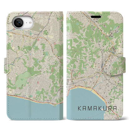 【鎌倉（神奈川県）】地図柄iPhoneケース（手帳タイプ）