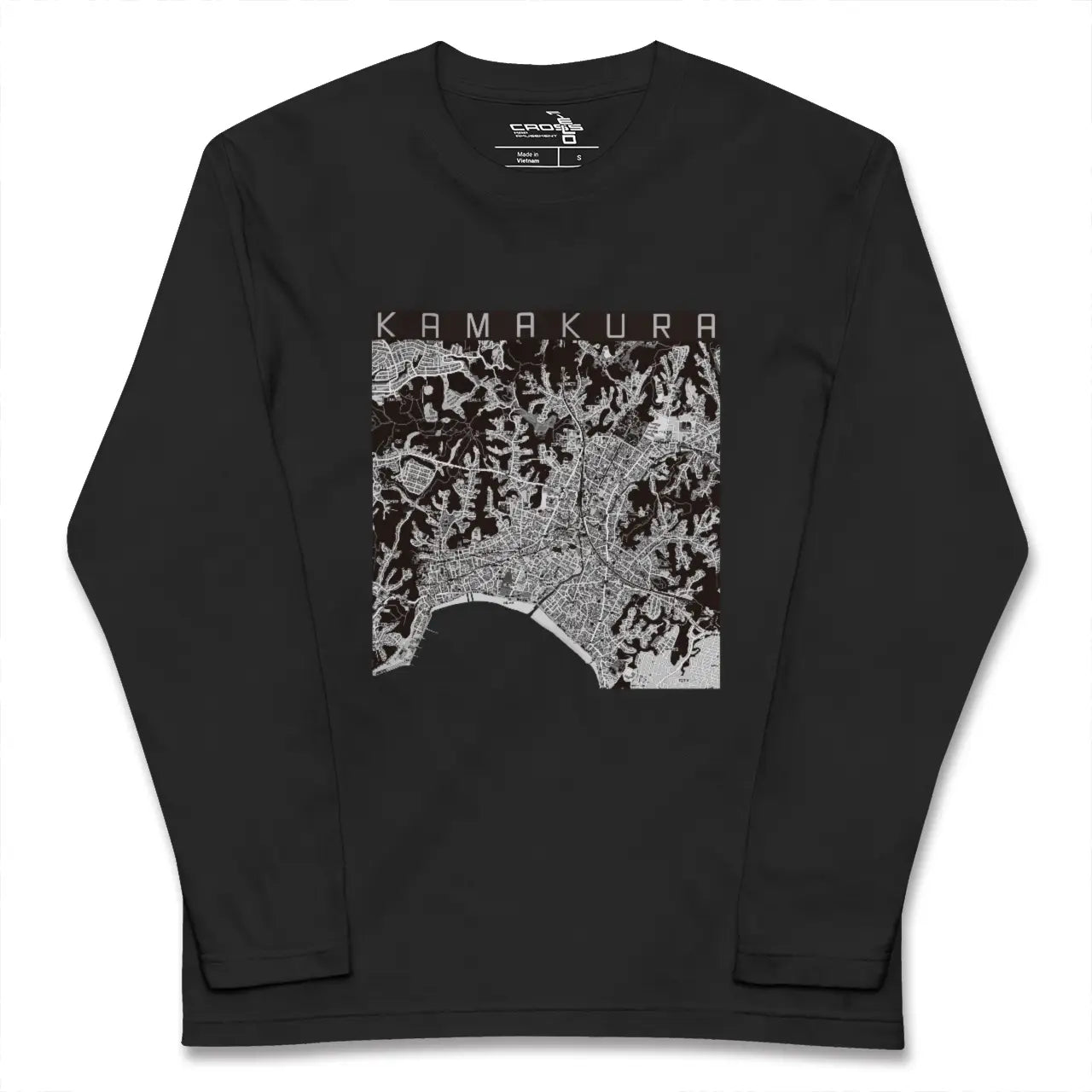 【鎌倉（神奈川県）】地図柄ロングスリーブTシャツ