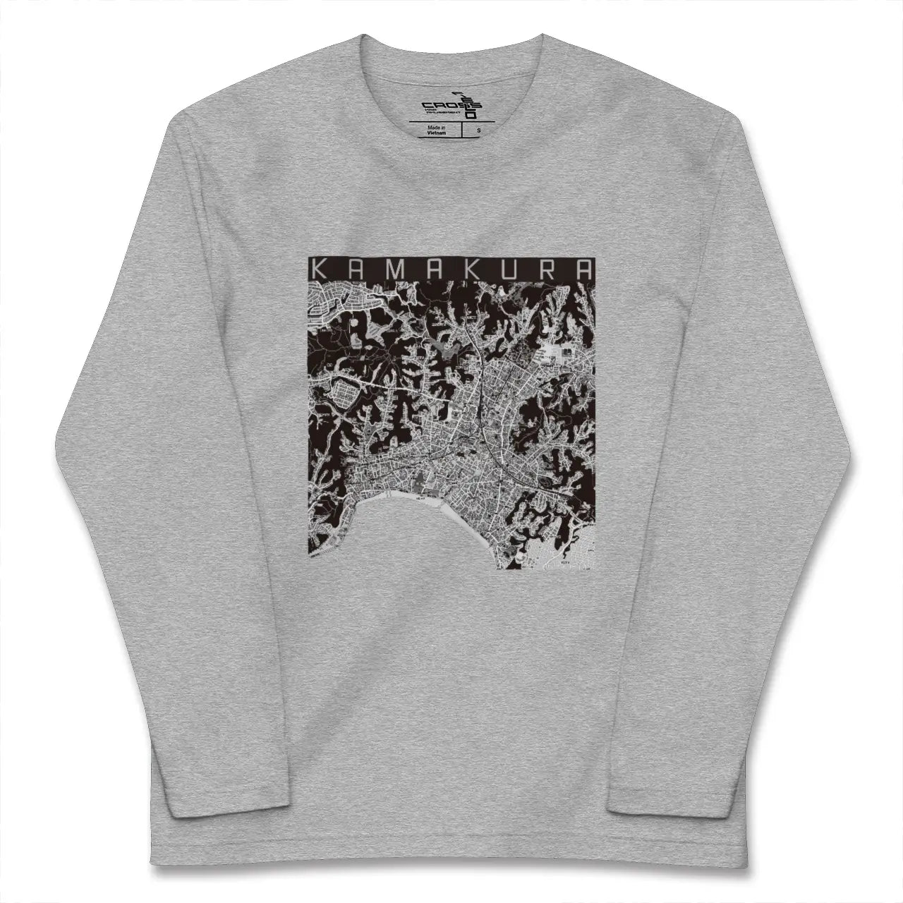 【鎌倉（神奈川県）】地図柄ロングスリーブTシャツ