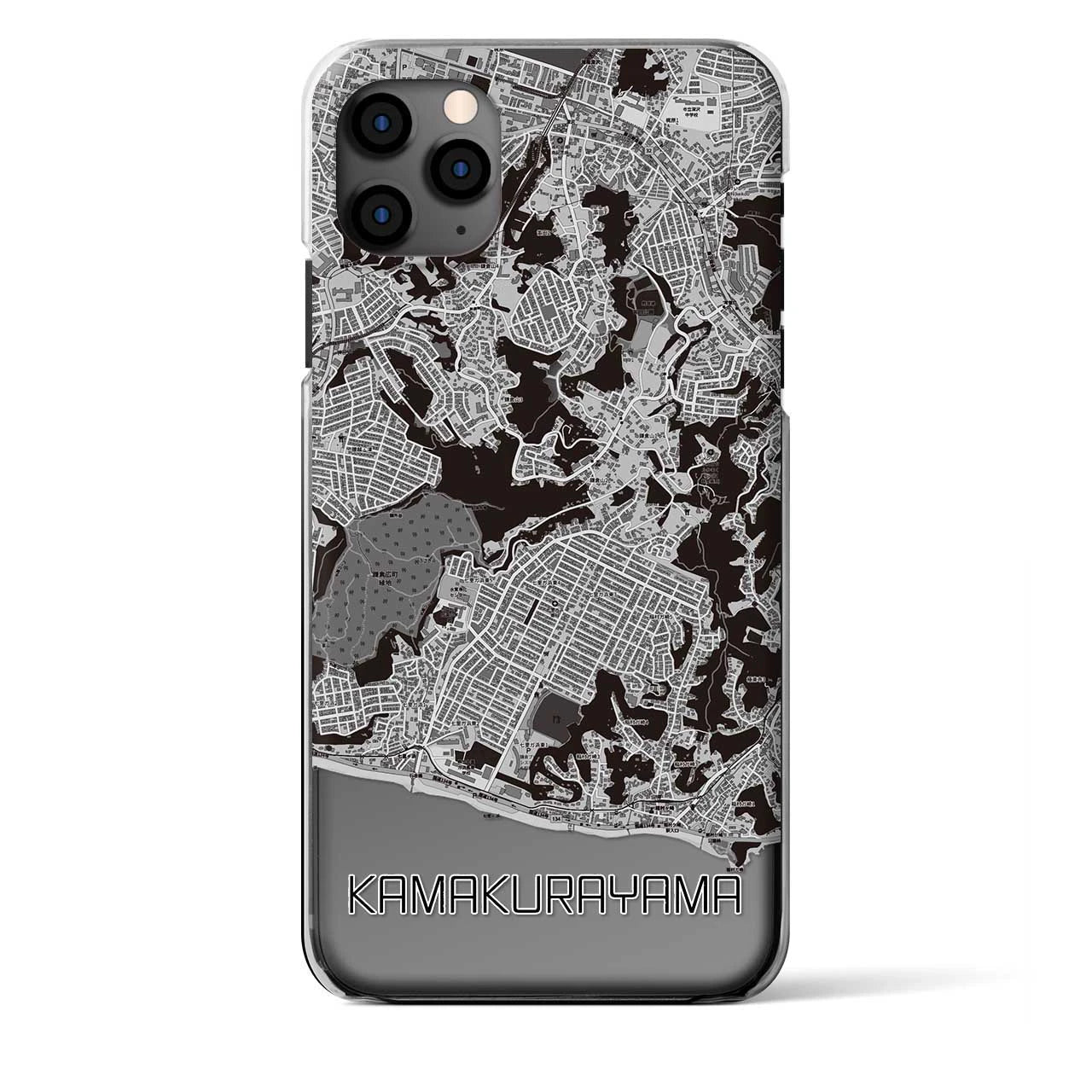 【鎌倉山（神奈川県）】地図柄iPhoneケース（クリアタイプ）
