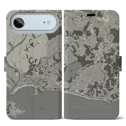 【鎌倉山（神奈川県）】地図柄iPhoneケース（手帳タイプ）