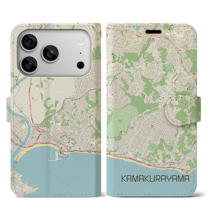 【鎌倉山（神奈川県）】地図柄iPhoneケース（手帳タイプ）