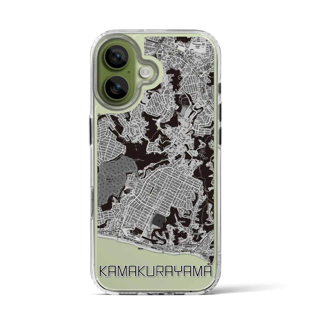 【鎌倉山（神奈川県）】地図柄iPhoneケース（MagSafeタイプ）