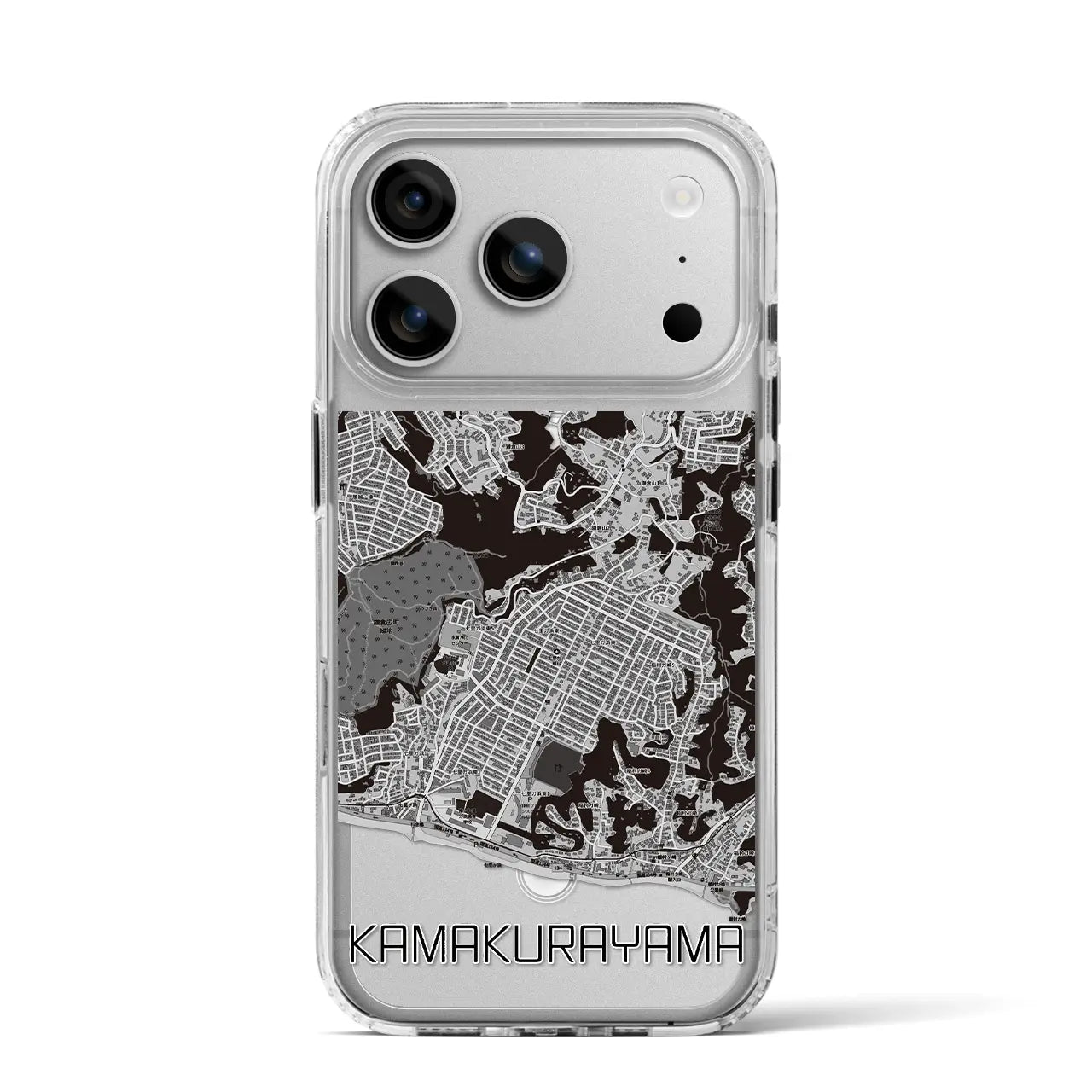【鎌倉山（神奈川県）】地図柄iPhoneケース（MagSafeタイプ）