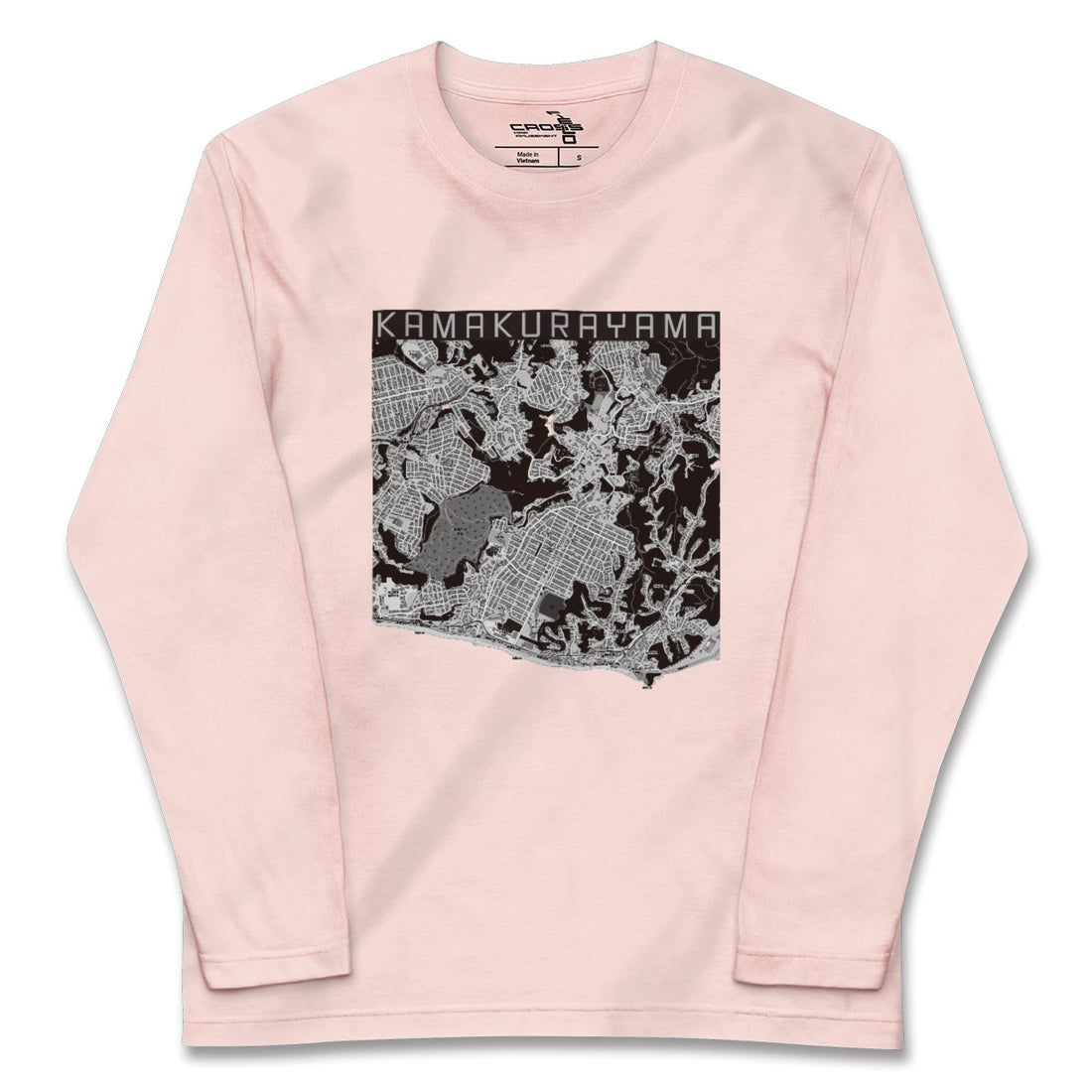 【鎌倉山(神奈川県)】地図柄ロングスリーブTシャツ