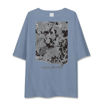 【鎌倉山（神奈川県）】地図柄ビッグシルエットTシャツ