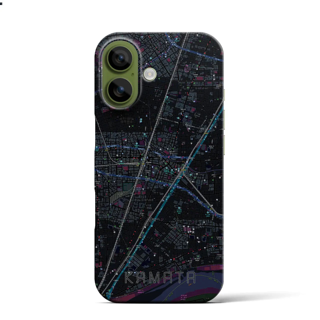 【蒲田（東京都）】地図柄iPhoneケース（バックカバータイプ）