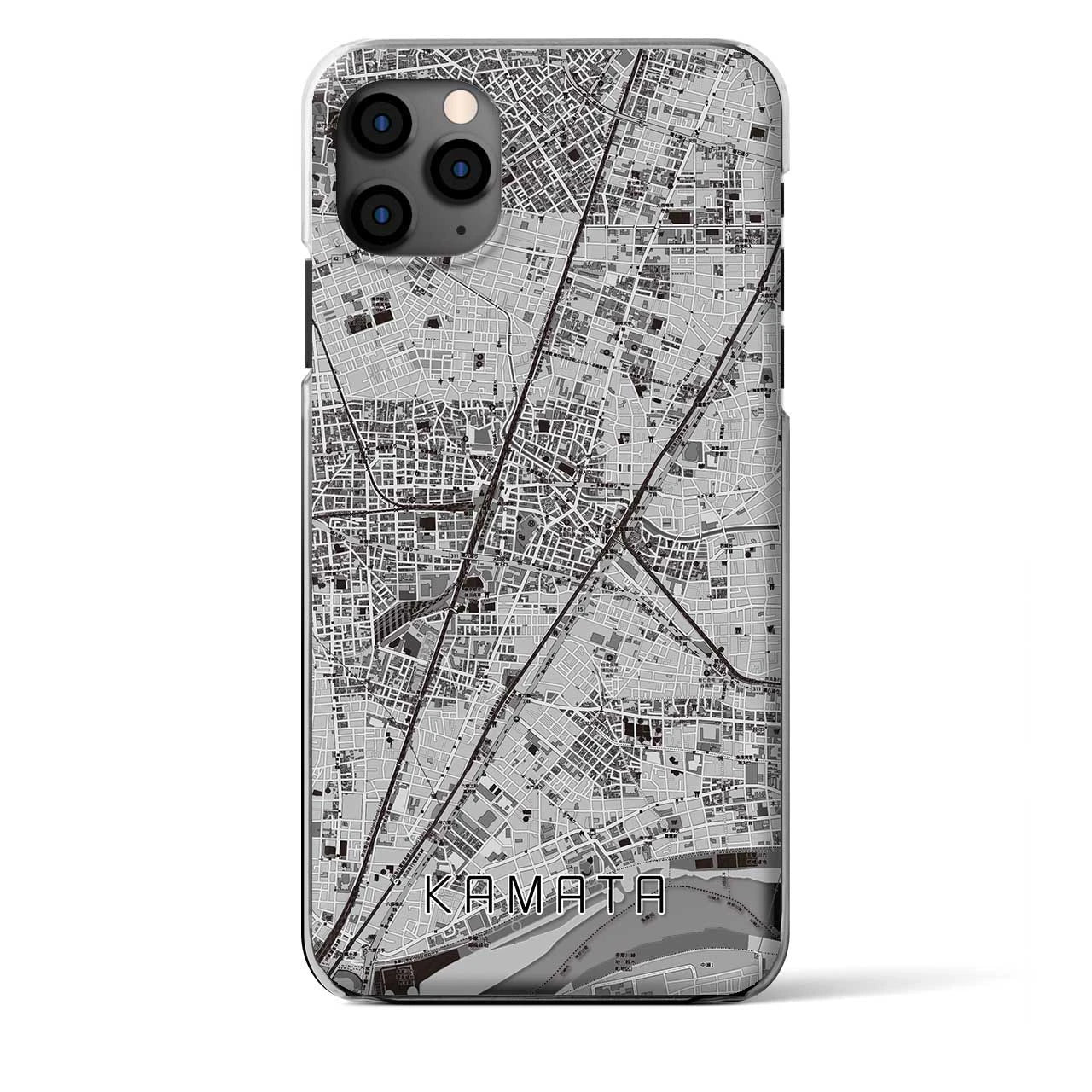 【蒲田（東京都）】地図柄iPhoneケース（クリアタイプ）