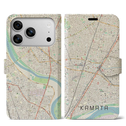 【蒲田（東京都）】地図柄iPhoneケース（手帳タイプ）