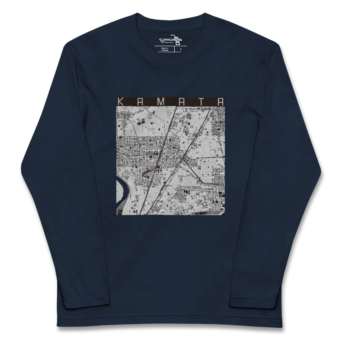 【蒲田（東京都）】地図柄ロングスリーブTシャツ
