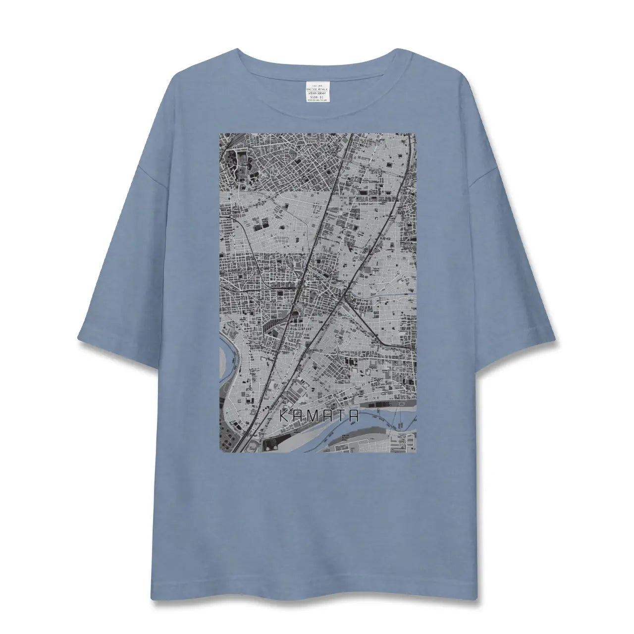 【蒲田（東京都）】地図柄ビッグシルエットTシャツ