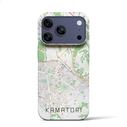 【鎌取（千葉県）】地図柄iPhoneケース（バックカバータイプ）