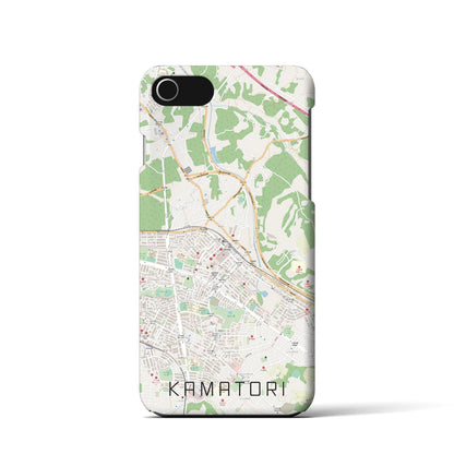 【鎌取（千葉県）】地図柄iPhoneケース（バックカバータイプ）