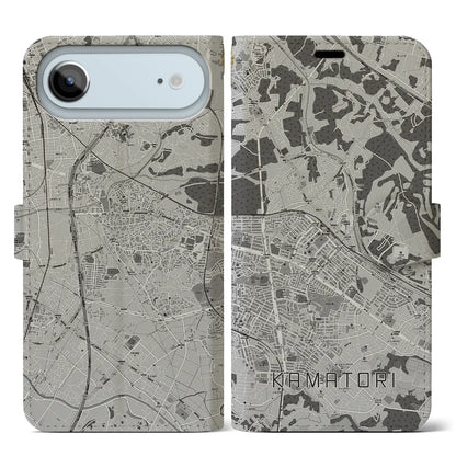 【鎌取（千葉県）】地図柄iPhoneケース（手帳タイプ）