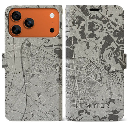 【鎌取（千葉県）】地図柄iPhoneケース（手帳タイプ）