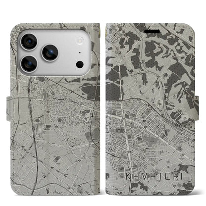 【鎌取（千葉県）】地図柄iPhoneケース（手帳タイプ）