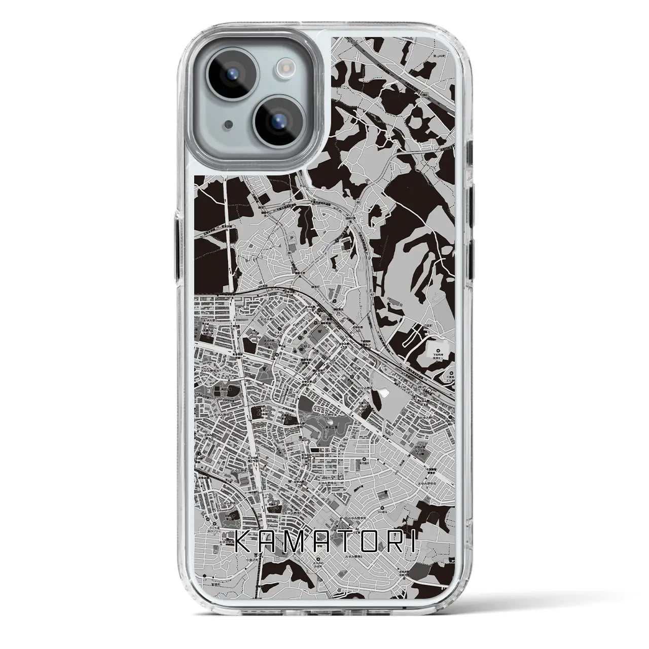 【鎌取（千葉県）】地図柄iPhoneケース（MagSafeタイプ）