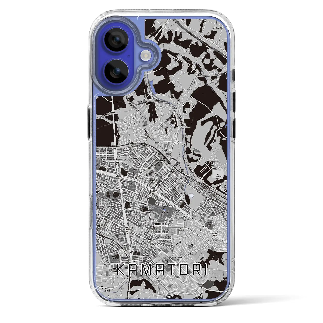 【鎌取（千葉県）】地図柄iPhoneケース（MagSafeタイプ）