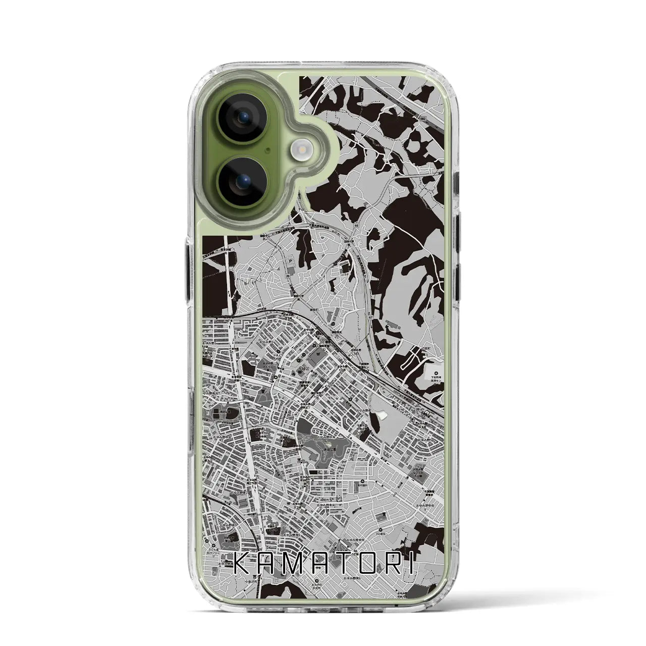 【鎌取（千葉県）】地図柄iPhoneケース（MagSafeタイプ）