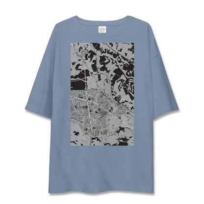 【鎌取（千葉県）】地図柄ビッグシルエットTシャツ